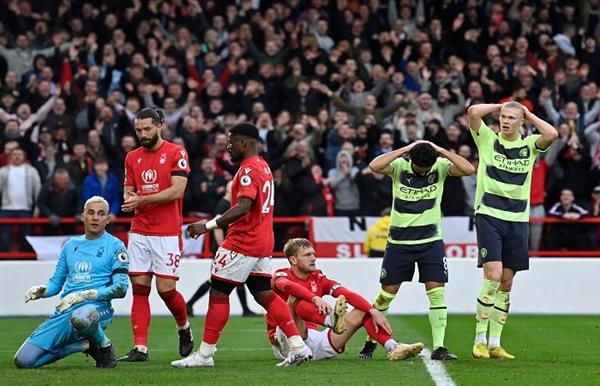 مانشستر سيتي يتعادل مع نوتنجهام 1-1 في الدوري الإنجليزي