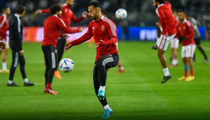 الأهلي يختتم استعداداته لمباراة القطن الكاميروني