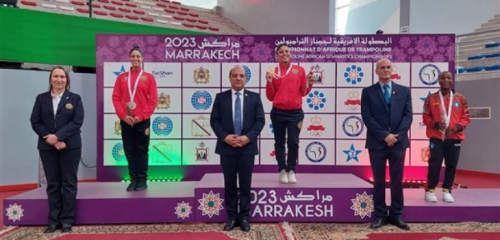 مصر تفوز بذهبيتين وفضيتين ببطولة أفريقيا للترامبولين في المغرب