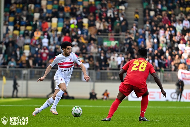 الزمالك يتقدم علي المريخ السوداني 2-1 في الشوط الأول