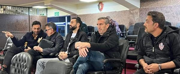 أوسوريو يتابع مباراة الزمالك وحرس الحدود من الملعب