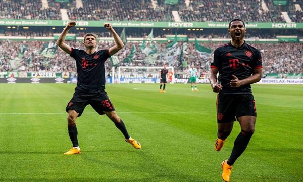 بايرن ميونيخ يهزم بريمن 2-1 ويتربع على صدارة الدوري الألماني