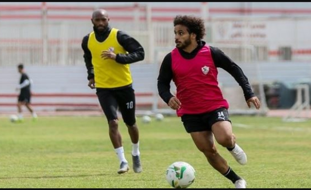 عبد الله جمعة يشارك في مران الزمالك