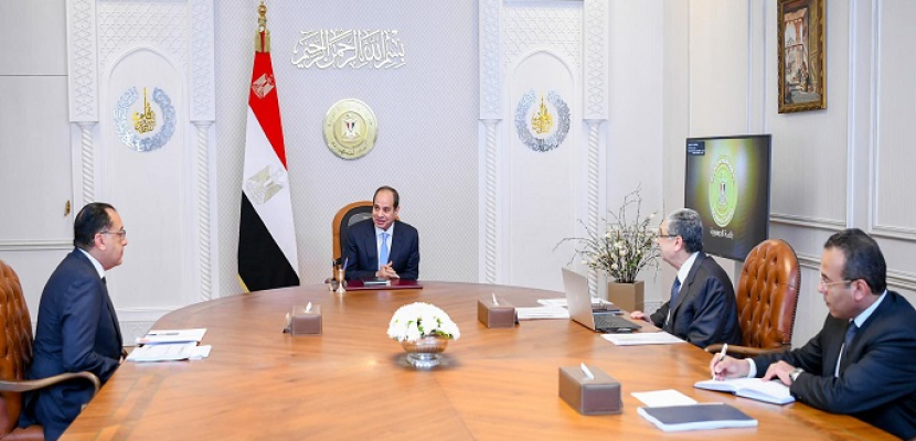 الرئيس السيسي يتابع الموقف التنفيذي لعدد من مشروعات وزارة الكهرباء على مستوى الجمهورية