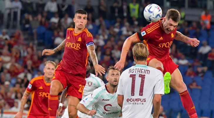 روما يتعادل مع سالرنيتانا 2-2 في الجولة الأولي للدوري الإيطالي