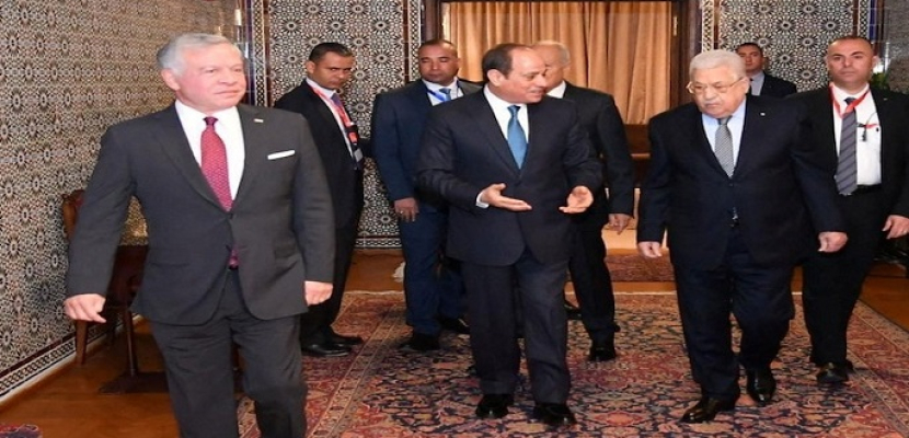 قمة مصرية – أردنية – فلسطينية اليوم بمدينة العلمين الجديدة