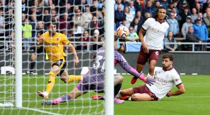 وولفرهامبتون يفوز علي مانشستر سيتي 2-1 في الدوري الإنجليزي