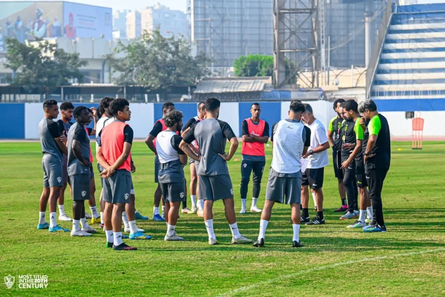 الزمالك يواصل تدريباته علي ملعب نادي الترسانة