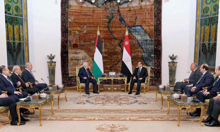 الرئيس السيسي يستقبل الرئيس الفلسطيني محمود عباس بقصر الاتحادية