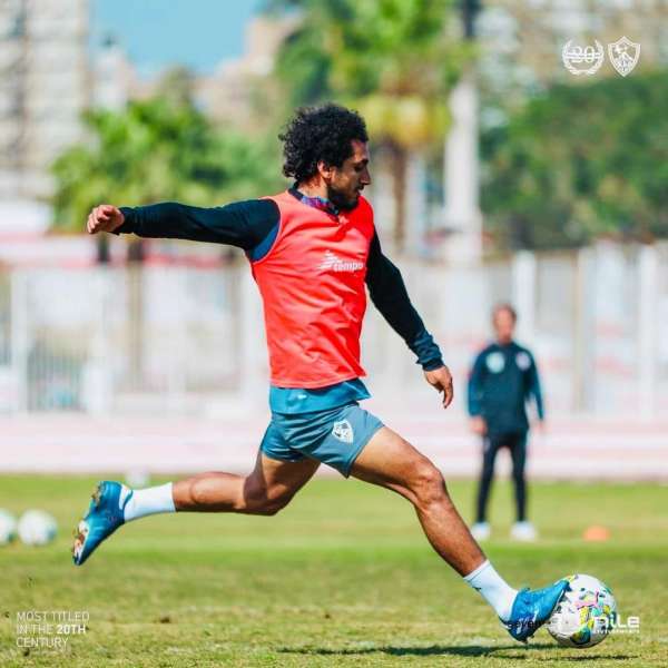 أحمد حمدي يشارك في تدريبات الزمالك