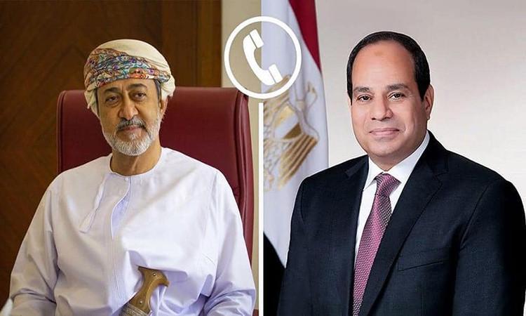 الرئيس السيسي يتلقى اتصالاً من سلطان عمان للتهنئة بعيد الفطر