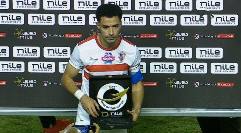 عمر جابر يفوز بجائزة رجل مباراة الزمالك وفيوتشر بالدوري