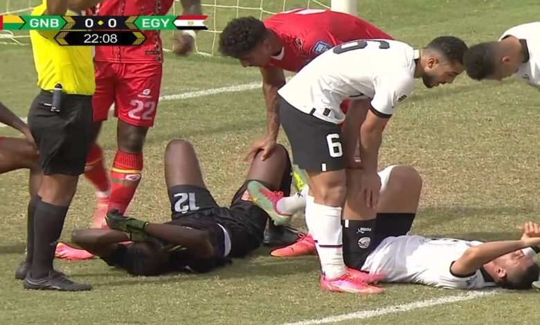 غينيا بيساو تتقدم علي مصر 1-0 في الشوط الأول