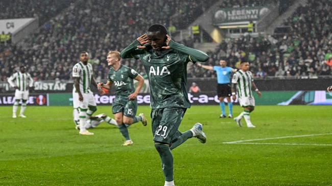 توتنهام يفوز على فرينكفاروزي 2-1 في الدوري الأوروبي