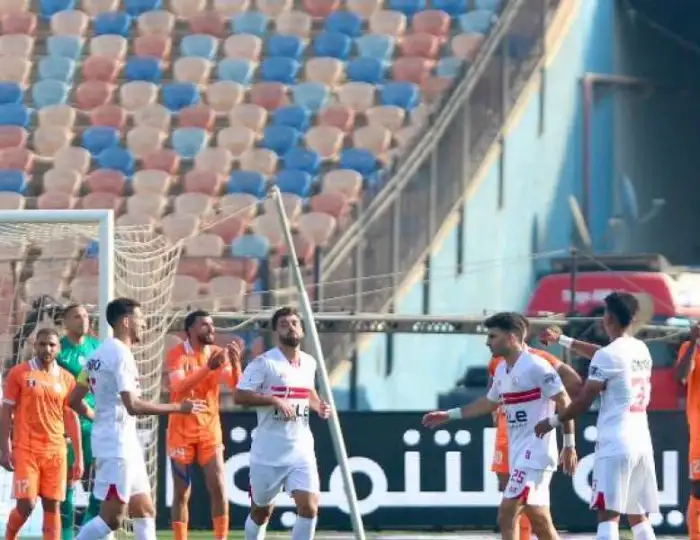 الزمالك يتقدم على أبو قير للأسمدة 1-0 في الشوط الأول