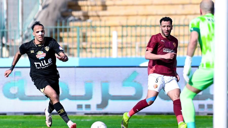 الزمالك يتعادل مع سيراميكا 2-2 في الدوري