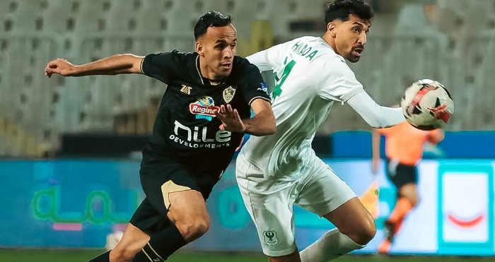 الزمالك يتعادل مع المصري سلبياً في الشوط الأول
