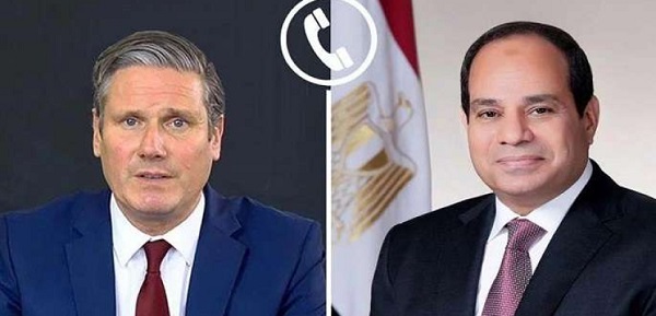 السيسى ورئيس وزراء المملكة المتحدة يعربان عن ارتياحهما لوقف إطلاق النار بين إسرائيل وإيران