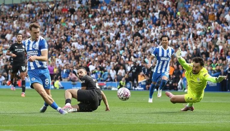 برايتون يفوز على مانشستر سيتي 2-1 في الدوري الإنجليزي
