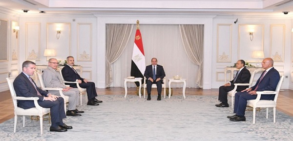 الرئيس السيسى يؤكد رفض مصر احتلال إسرائيل لقطاع غزة