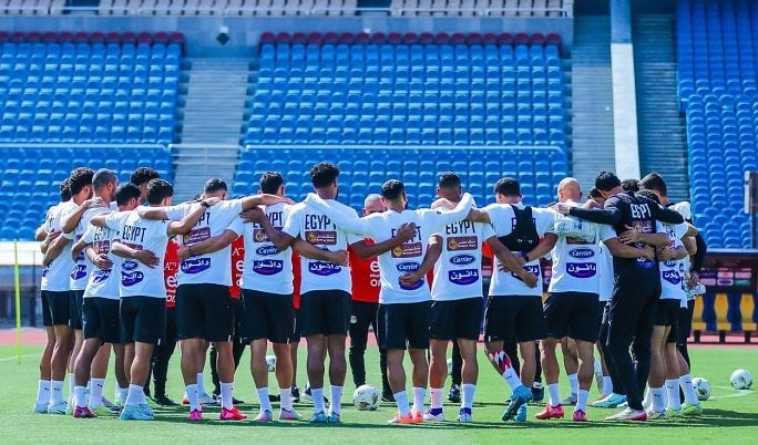 منتخب مصر يختتم تدريباته استعداداً لمباراة جيبوتي