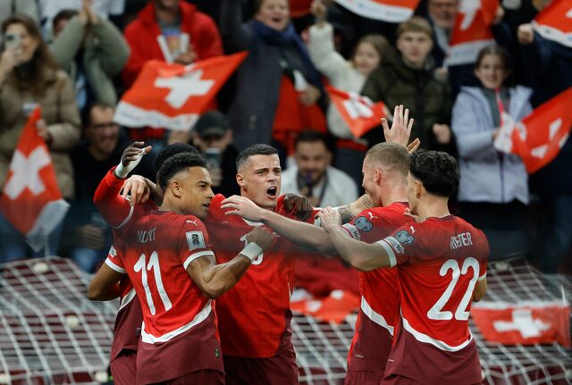 سويسرا تفوز علي السويد 4-1 في تصفيات كأس العالم