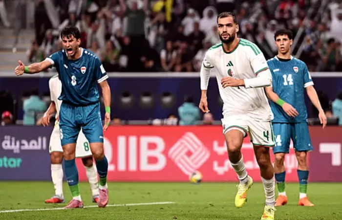 منتخب الجزائر يفوز علي العراق 2-0 ويتأهلان سوياً بكأس العرب