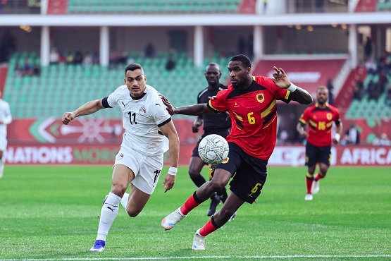 التعادل السلبي يحسم الشوط الأول بين مصر وأنجولا