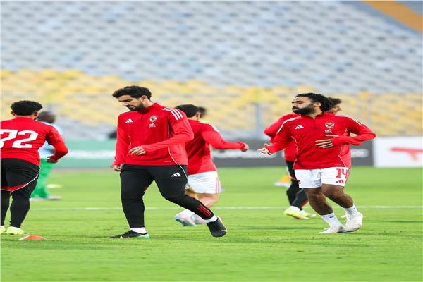 الأهلي يختتم تدريباته استعدادًا لمواجهة وادي دجلة