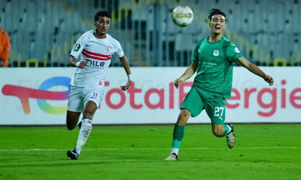 الزمالك يتعادل مع المصرى بدون أهداف فى الكونفدرالية