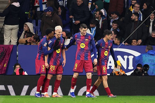 برشلونة يفوز علي إسبانيول 2-0 ويعزز صدارته للدوري الإسباني