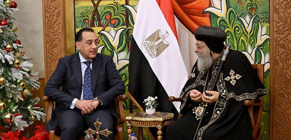 رئيس الوزراء يصل الكاتدرائية المرقسية بالعباسية لتهنئة قداسة البابا تواضروس الثانى بمناسبة عيد الميلاد المجيد