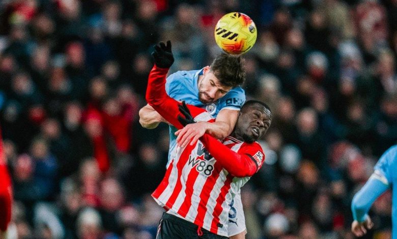 مانشستر سيتي يتعادل مع سندرلاند في الدوري الإنجليزي