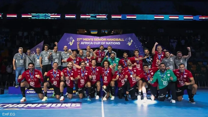 منتخب مصر يتوج ببطولة أفريقيا لكرة اليد بعد الفوز علي تونس