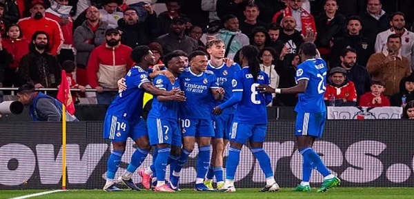 ريال مدريد يفوز علي بنفيكا 1-0 فى في ذهاب الملحق المؤهل إلى دور الـ16 من دوري أبطال أوروبا