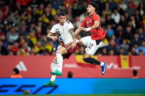 منتخب مصر يتعادل مع إسبانيا سلبيًا وديًا
