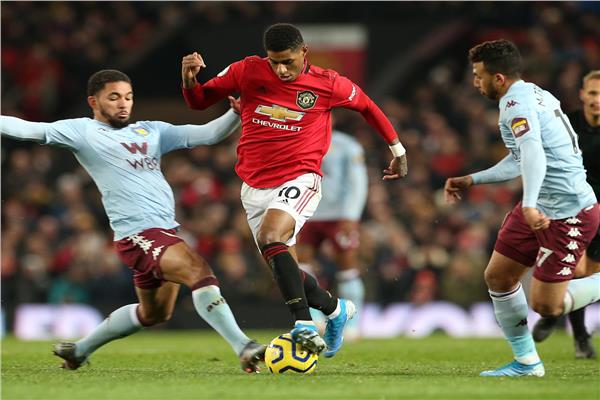 مانشستر يونايتد يفوز علي أستون فيلا 3-1 في الدوري الإنجليزي