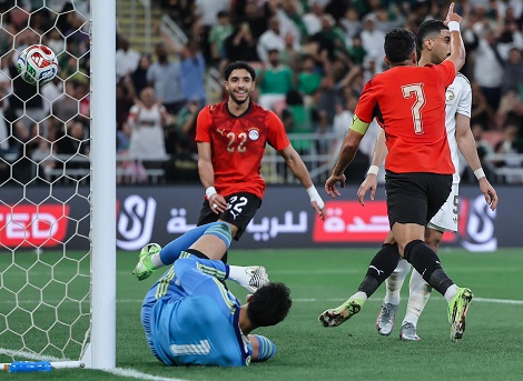 مصر تفوز علي السعودية 4-0 ودياً استعداداً لكأس العالم
