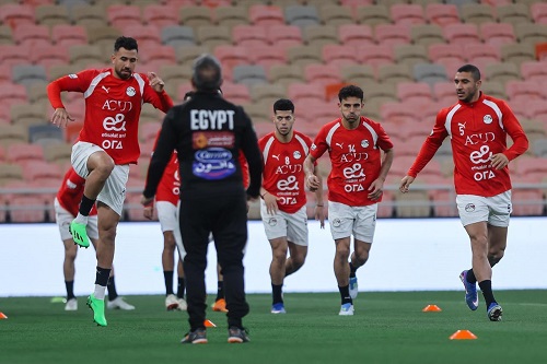 منتخب مصر يختتم تدريباته لمواجهة السعودية