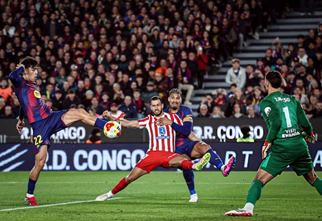 أتلتيكو مدريد يفوز علي برشلونة 2-0 في دوري أبطال أوروبا