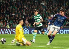 أرسنال يفوز على سبورتنج لشبونة 1-0 ويضع قدمًا في نصف نهائي دوري الأبطال