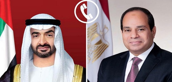 الرئيس السيسى يؤكد تضامن مصر الكامل مع الإمارات فى مواجهة العدوان الإيرانى